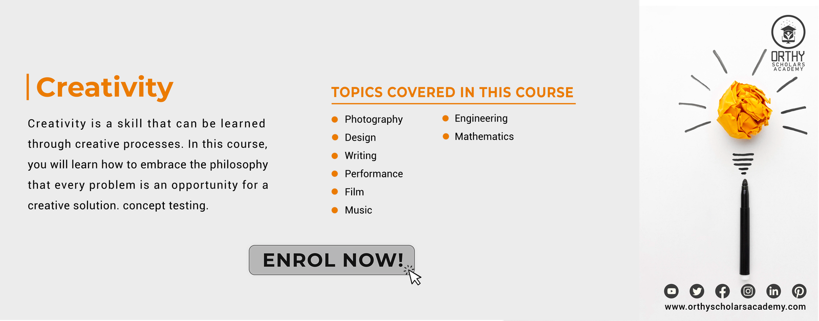 Creativity & Innovation Mastery Program
